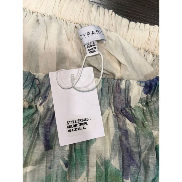 Lucy Paris Amari Midi Skirt In Blue Turquoise - Picture 3 of 4